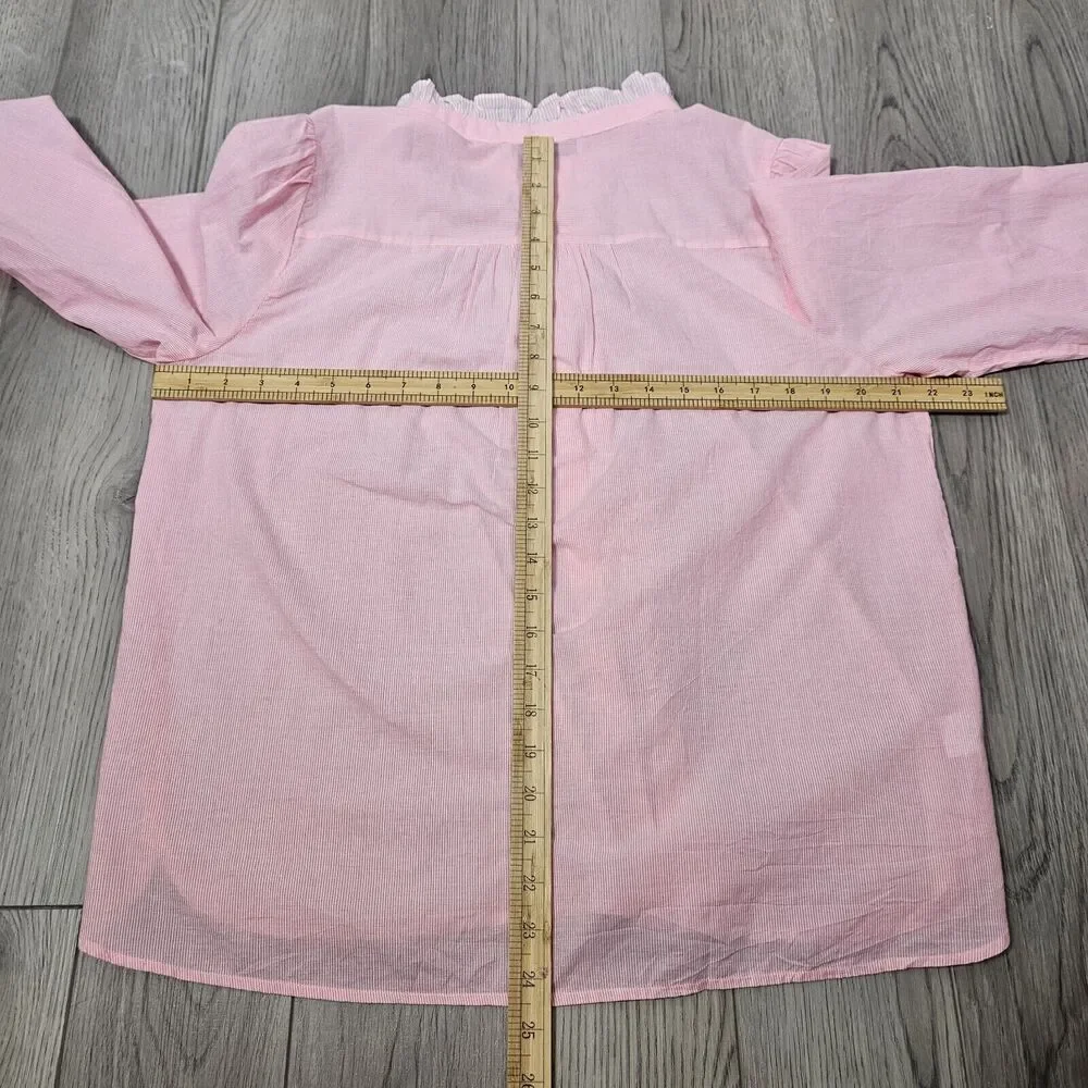 LOFT Button Up with Ruffle - Picture 6 of 7